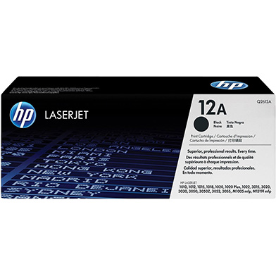 HP Q2612A 12A Standard Capacity Black Toner Cartridge (2,000 pages)